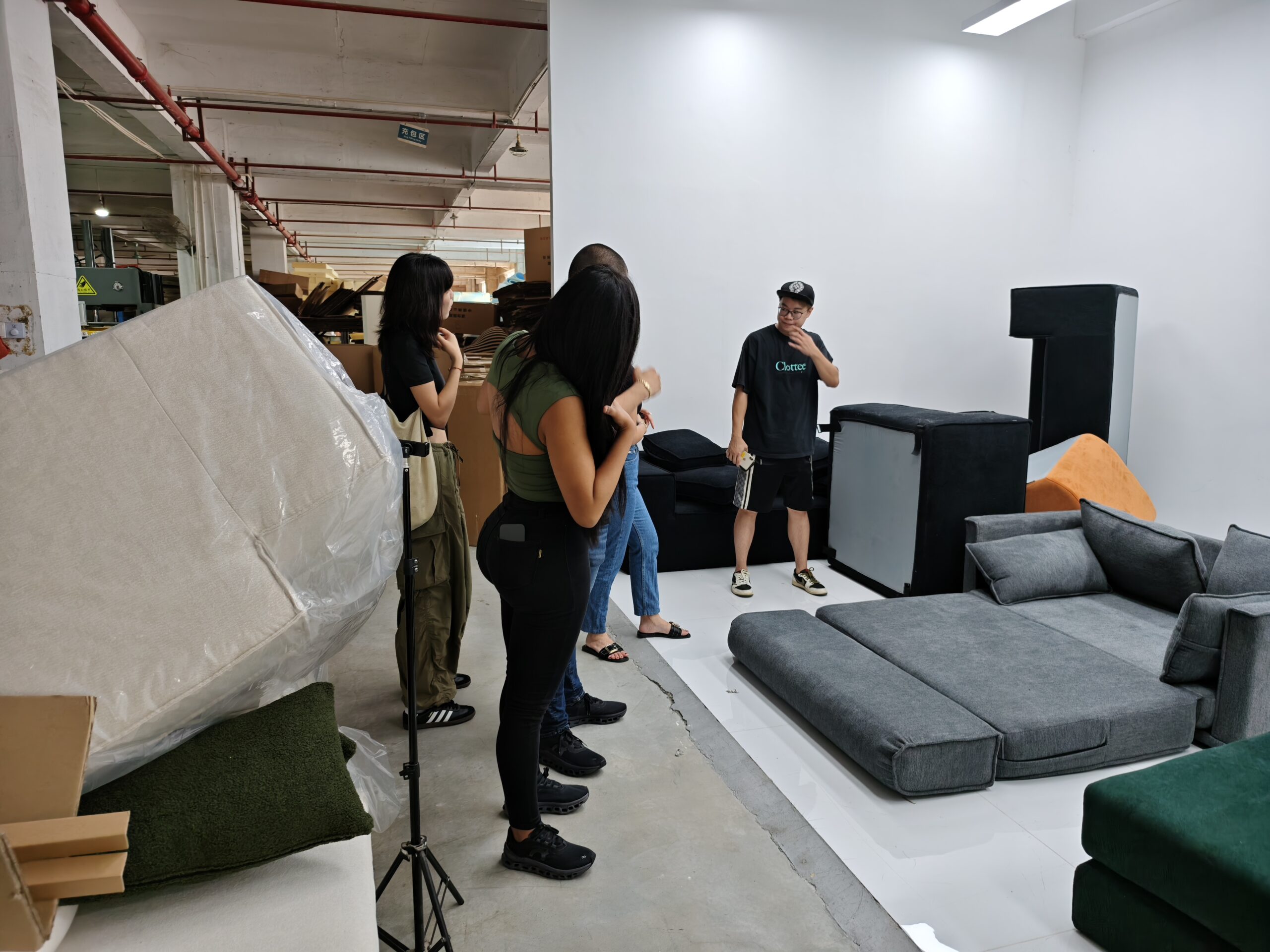 Inside a Foshan furniture factory showing production quality