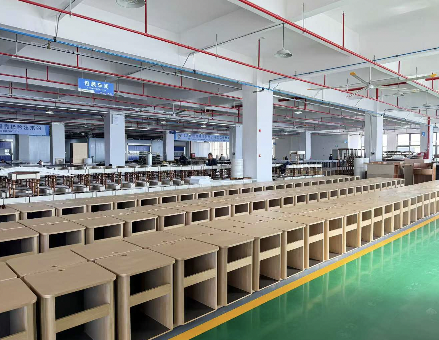Foshan China furniture factory workshop production floor
