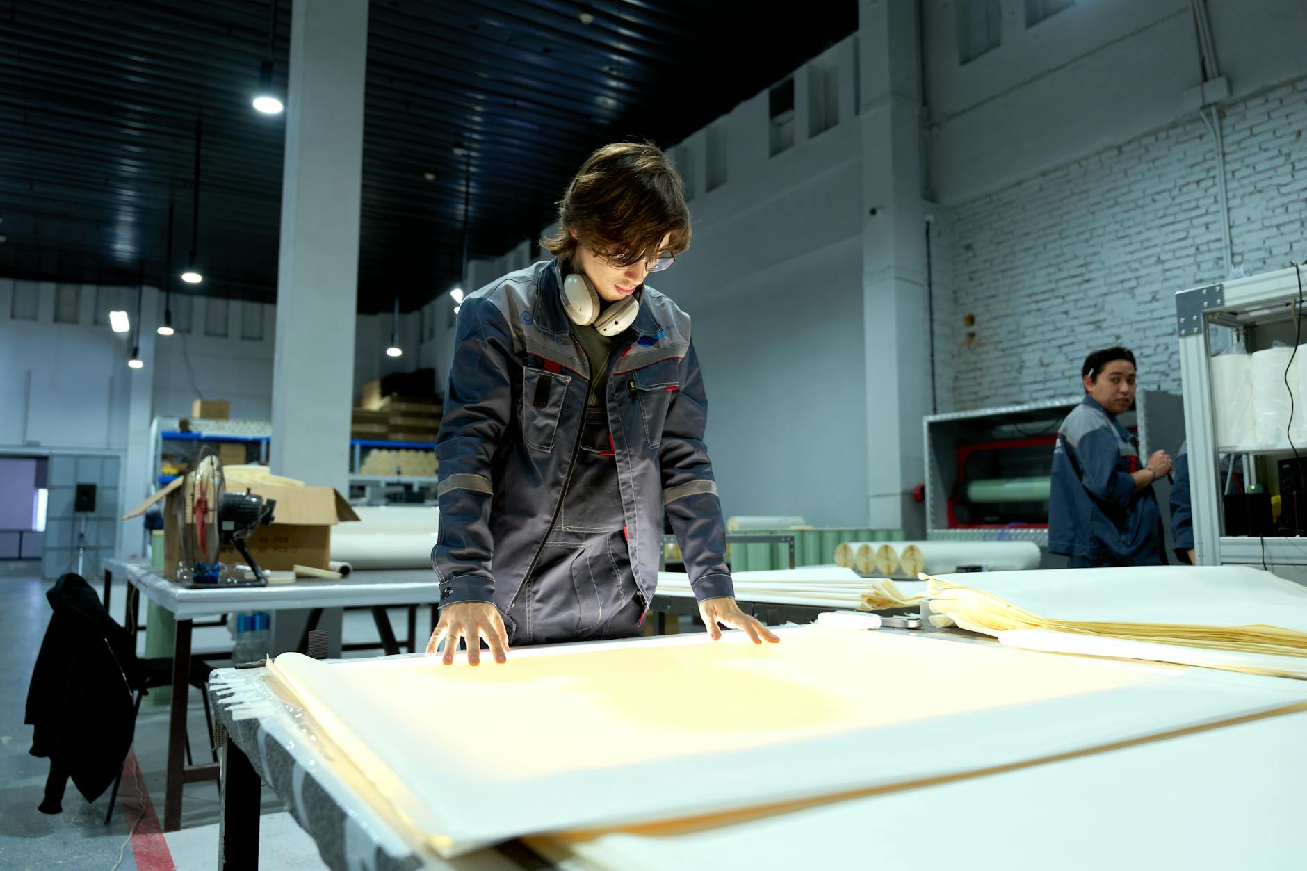 Sourcing agent conducting factory inspection in China