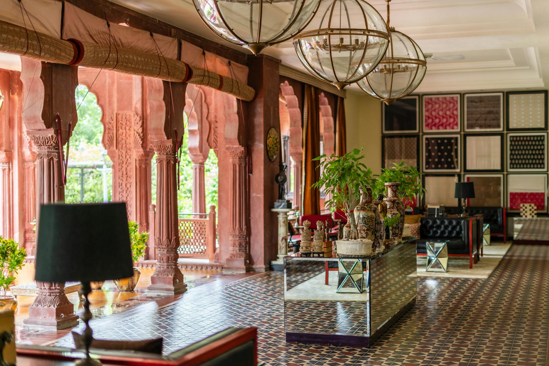 Hotel lobby with custom furniture from Chinese manufacturers